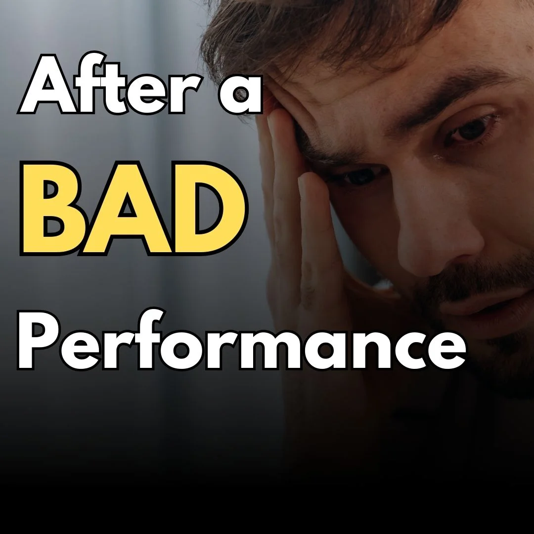 Getting Back Up After a Bad Performance